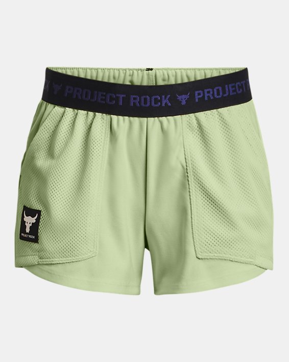 Girls' Project Rock Play Up Shorts in Green image number 0
